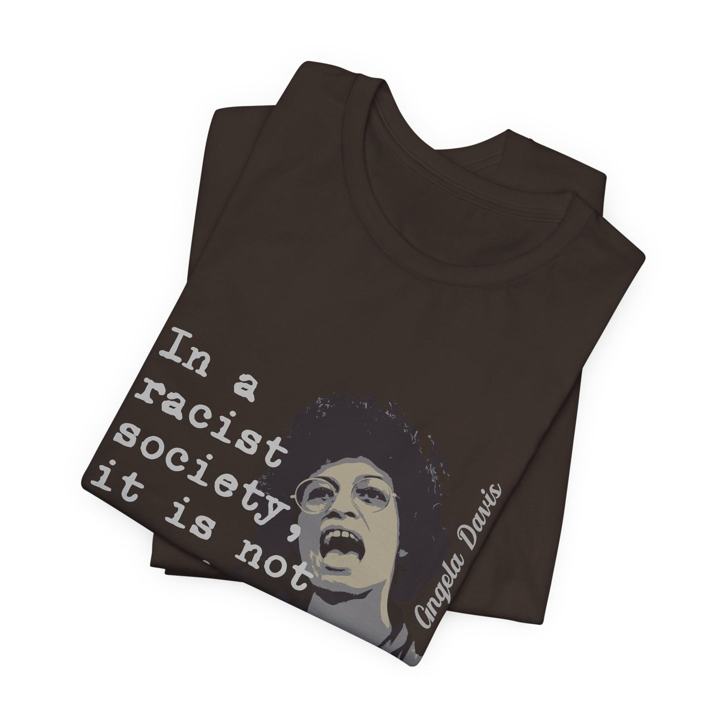 Afrocentric Quote T-Shirt | Black Empowerment Tee | Angela Davis Quote | Social Justice & Black Pride Apparel Soft style T