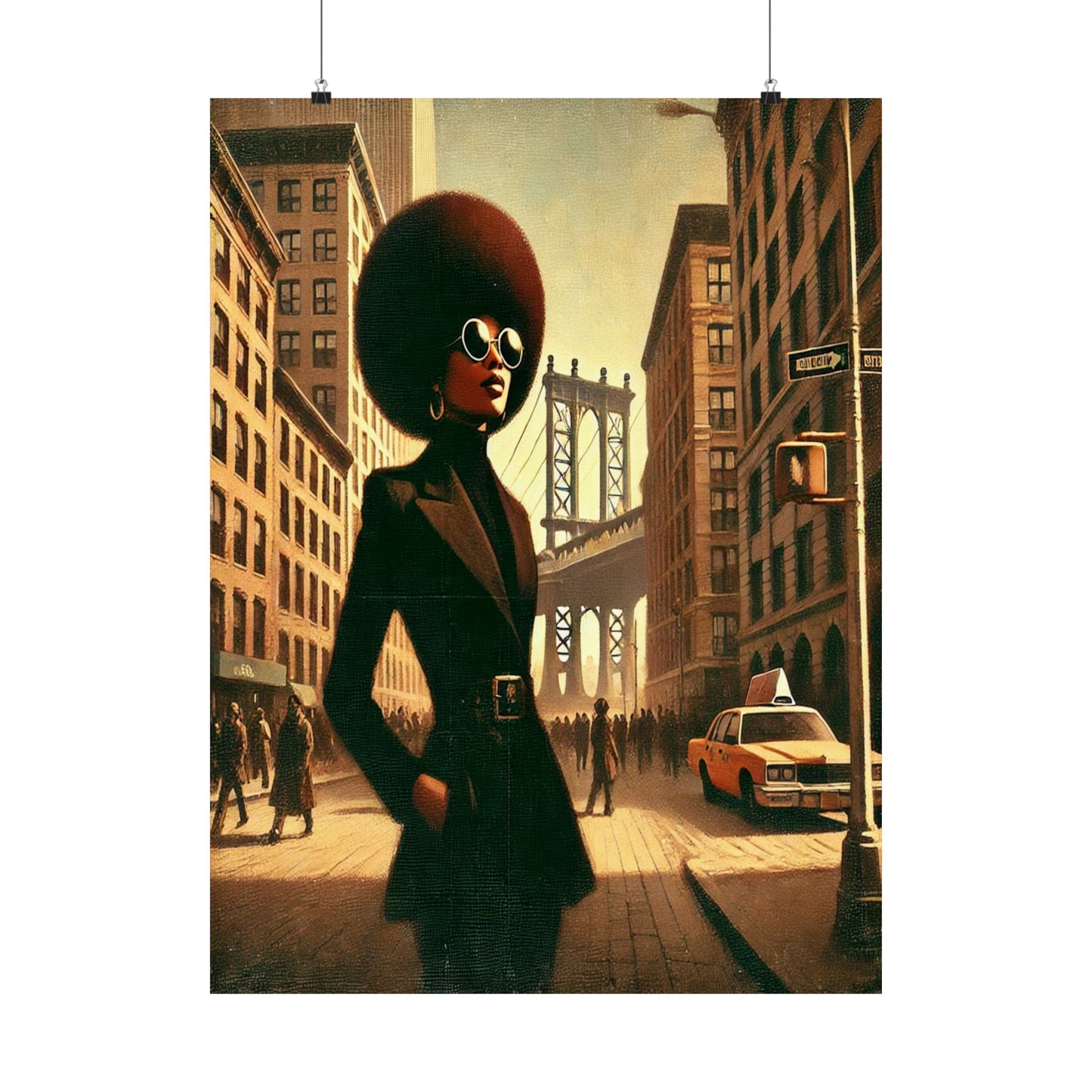 Retro Afro  City Digital Download