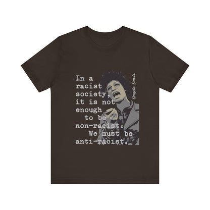 Afrocentric Quote T-Shirt | Black Empowerment Tee | Angela Davis Quote | Social Justice & Black Pride Apparel Soft style T