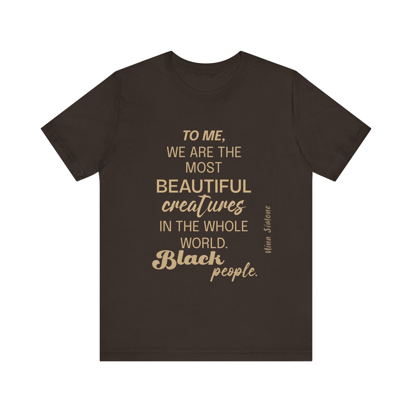 Afrocentric Quote T-Shirt | Black Empowerment Tee | Nina Simone Quote | Social Justice & Black Pride Apparel Soft style T