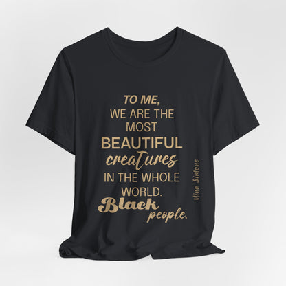 Afrocentric Quote T-Shirt | Black Empowerment Tee | Nina Simone Quote | Social Justice & Black Pride Apparel Soft style T