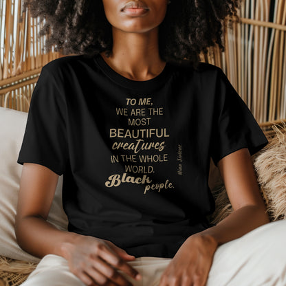 Afrocentric Quote T-Shirt | Black Empowerment Tee | Nina Simone Quote | Social Justice & Black Pride Apparel Soft style T