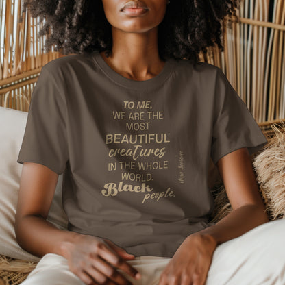 Afrocentric Quote T-Shirt | Black Empowerment Tee | Nina Simone Quote | Social Justice & Black Pride Apparel Soft style T