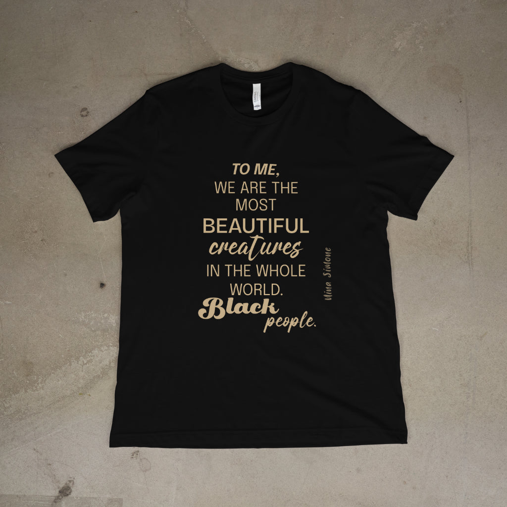 Afrocentric Quote T-Shirt | Black Empowerment Tee | Nina Simone Quote | Social Justice & Black Pride Apparel Soft style T