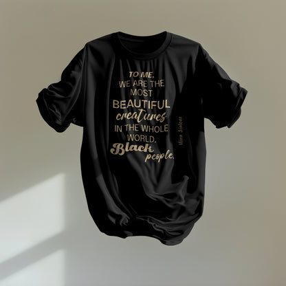 Afrocentric Quote T-Shirt | Black Empowerment Tee | Nina Simone Quote | Social Justice & Black Pride Apparel Soft style T