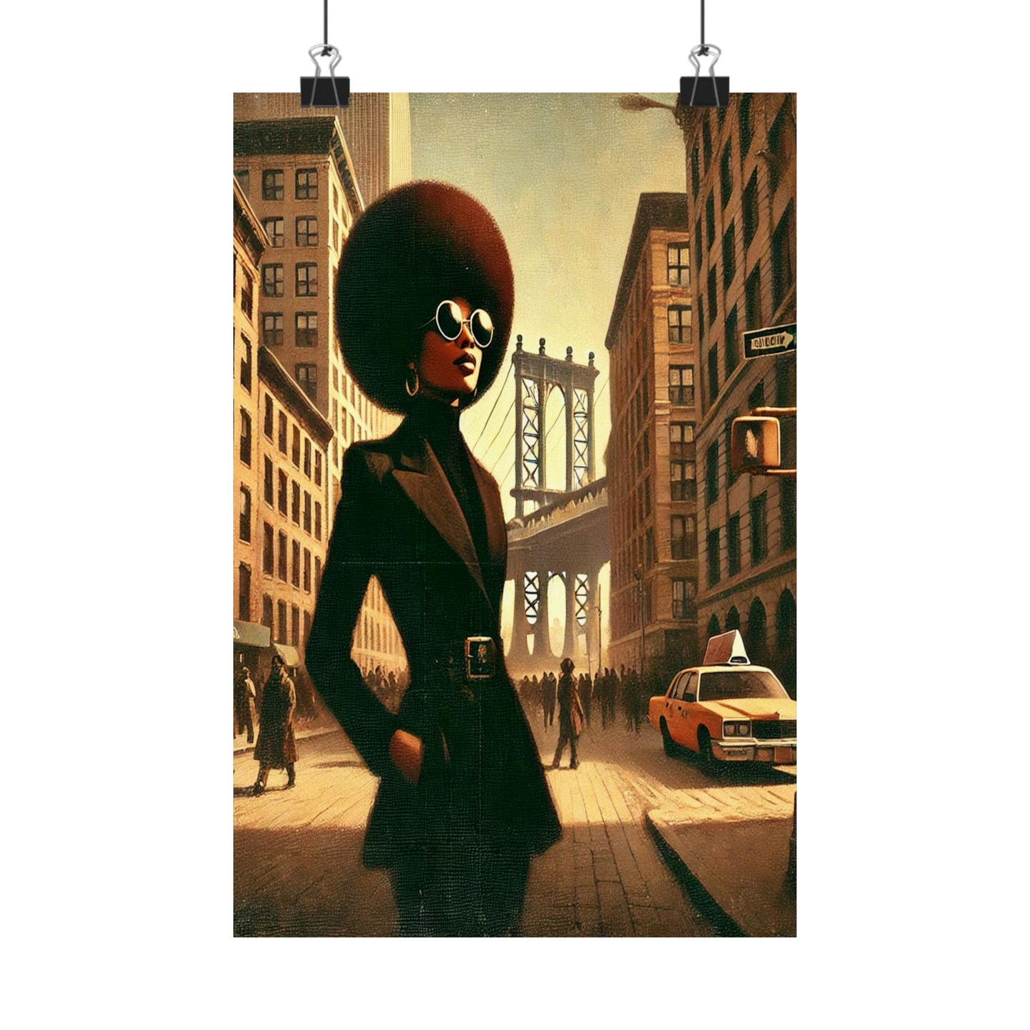 Retro Afro  City Digital Download