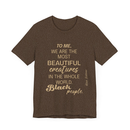 Afrocentric Quote T-Shirt | Black Empowerment Tee | Nina Simone Quote | Social Justice & Black Pride Apparel Soft style T