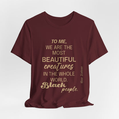 Afrocentric Quote T-Shirt | Black Empowerment Tee | Nina Simone Quote | Social Justice & Black Pride Apparel Soft style T