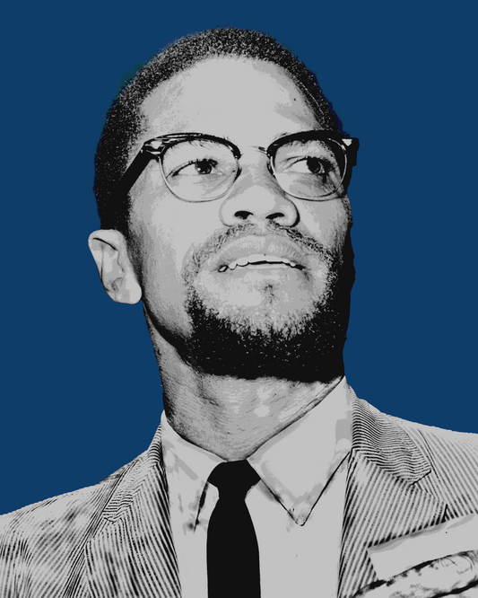 Malcolm X Blue Digital Print Download