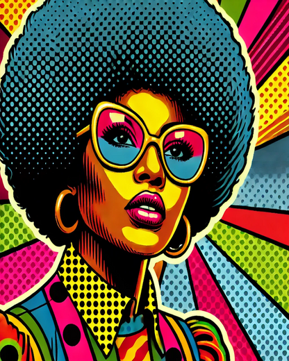 Retro Afro  City Digital Download