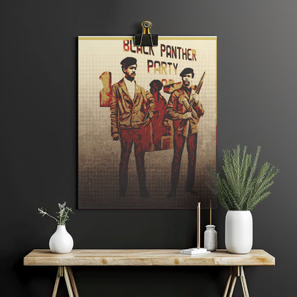 Black Panther Party Halftone Poster